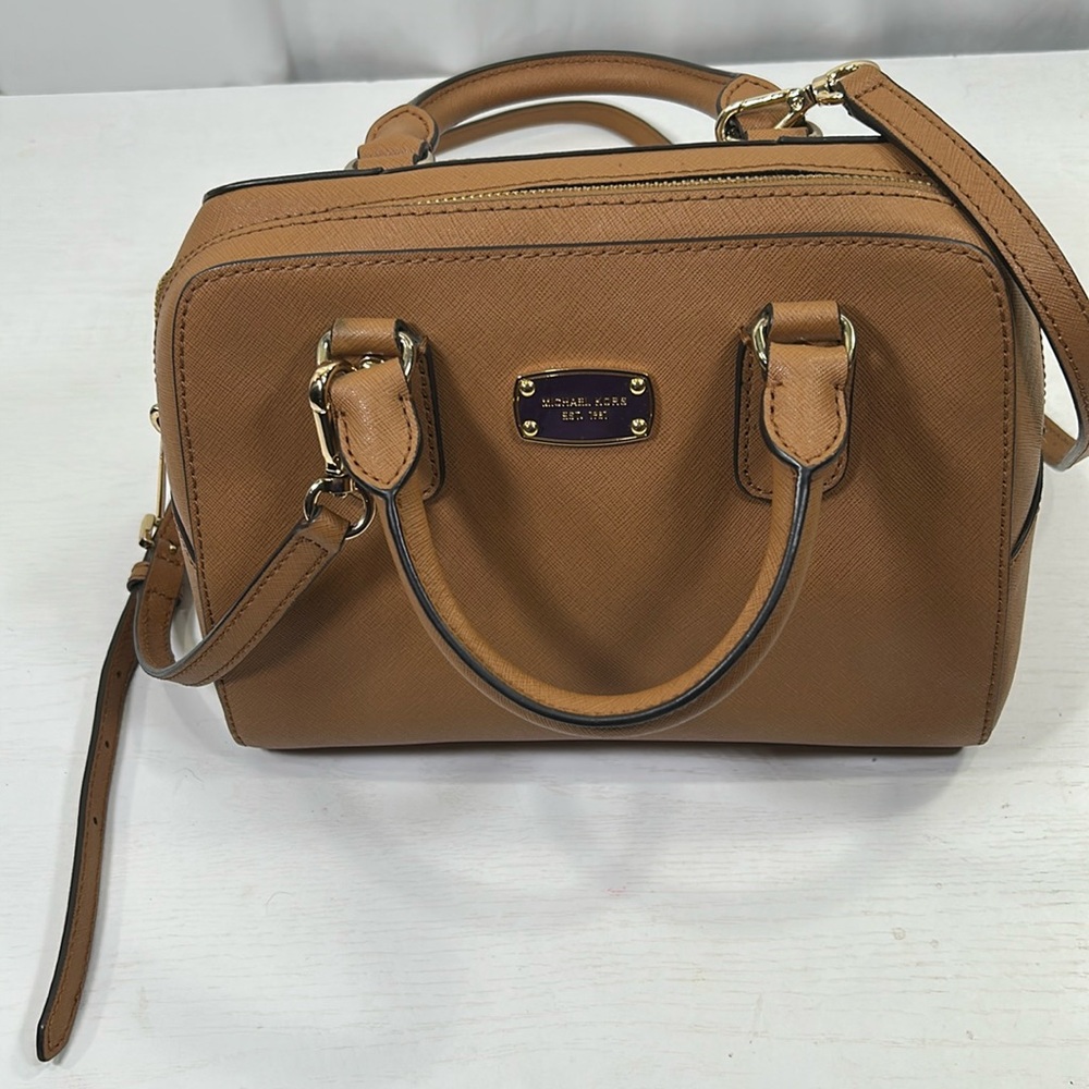 Michael Kors Saffiano Leather Bag Convertible Crossbody